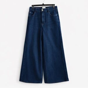 DL1961 Hepburn Wide Leg High Rise Jeans Size 28 Premium Stretch Denim